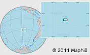 Gray Location Map of the area around 31° 20' 36" S, 114° 40' 30" W