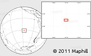 Blank Location Map of the area around 31° 20' 36" S, 115° 31' 30" W