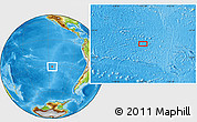 Physical Location Map of the area around 31° 20' 36" S, 115° 31' 30" W