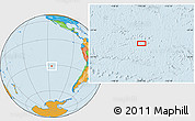 Political Location Map of the area around 31° 20' 36" S, 115° 31' 30" W