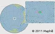 Savanna Style Location Map of the area around 31° 20' 36" S, 115° 31' 30" W, hill shading