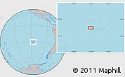 Gray Location Map of the area around 31° 20' 36" S, 116° 22' 30" W