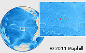 Shaded Relief Location Map of the area around 31° 20' 36" S, 116° 22' 30" W