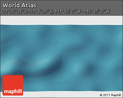 Satellite 3D Map of the Area around 31° 20' 36" S, 117° 13' 29" W