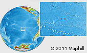 Physical Location Map of the area around 31° 20' 36" S, 118° 55' 30" W