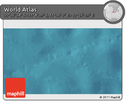 Satellite 3D Map of the Area around 31° 20' 36" S, 11° 58' 29" E