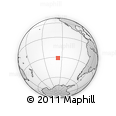 Outline Map of the Area around 31° 20' 36" S, 126° 34' 29" W, rectangular outline
