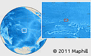 Shaded Relief Location Map of the area around 31° 20' 36" S, 128° 16' 30" W