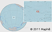Gray Location Map of the area around 31° 20' 36" S, 134° 13' 29" W, hill shading