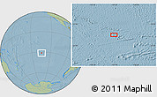Savanna Style Location Map of the area around 31° 20' 36" S, 134° 13' 29" W, hill shading