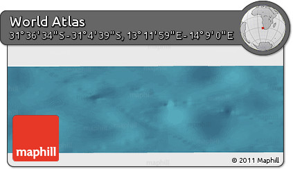 Satellite Panoramic Map of the Area around 31° 20' 36" S, 13° 40' 30" E