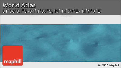 Satellite Panoramic Map of the Area around 31° 20' 36" S, 13° 40' 30" E