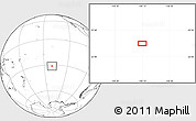 Blank Location Map of the area around 31° 20' 36" S, 140° 10' 30" W