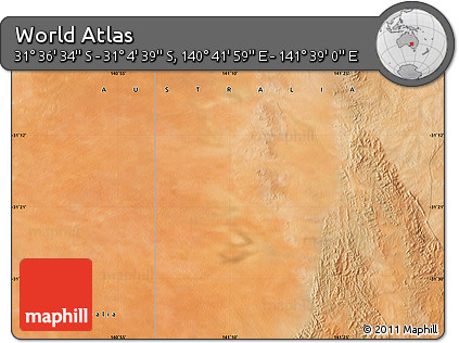Satellite Map of the Area around 31° 20' 36" S, 141° 10' 30" E
