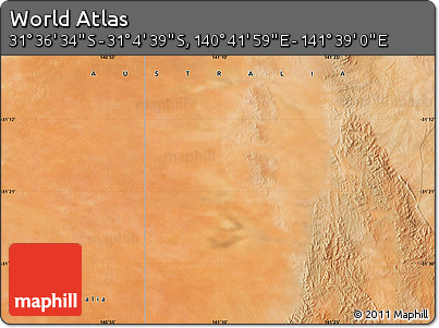 Satellite Map of the Area around 31° 20' 36" S, 141° 10' 30" E