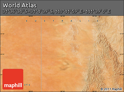Satellite Map of the Area around 31° 20' 36" S, 141° 10' 30" E