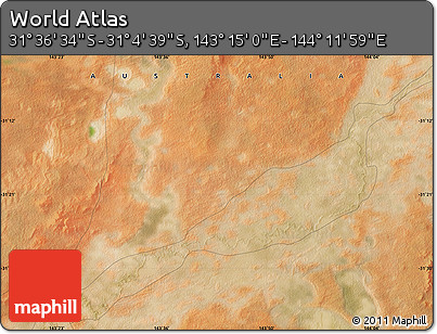 Satellite Map of the Area around 31° 20' 36" S, 143° 43' 29" E