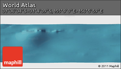 Satellite Panoramic Map of the Area around 31° 20' 36" S, 155° 37' 30" E