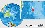 Physical Location Map of the area around 31° 20' 36" S, 159° 1' 30" E