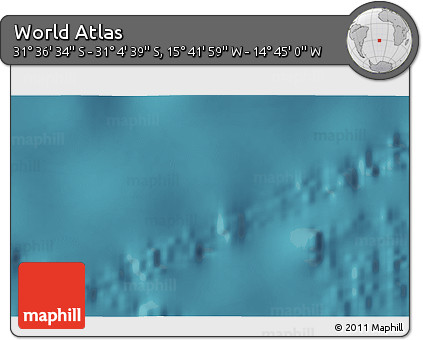Satellite 3D Map of the Area around 31° 20' 36" S, 15° 13' 29" W