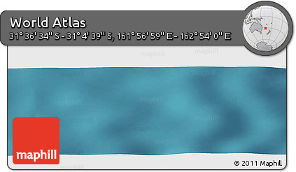 Satellite Panoramic Map of the Area around 31° 20' 36" S, 162° 25' 30" E