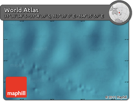 Satellite Map of the Area around 31° 20' 36" S, 164° 7' 30" E