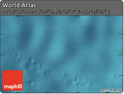 Satellite Map of the Area around 31° 20' 36" S, 164° 7' 30" E