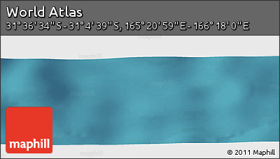 Satellite Panoramic Map of the Area around 31° 20' 36" S, 165° 49' 29" E