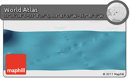 Satellite Panoramic Map of the Area around 31° 20' 36" S, 168° 13' 29" W