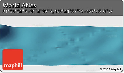Satellite Panoramic Map of the Area around 31° 20' 36" S, 168° 13' 29" W