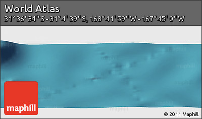 Satellite Panoramic Map of the Area around 31° 20' 36" S, 168° 13' 29" W