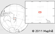 Blank Location Map of the area around 31° 20' 36" S, 170° 4' 29" E