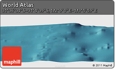Satellite Panoramic Map of the Area around 31° 20' 36" S, 172° 37' 30" E