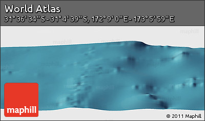 Satellite Panoramic Map of the Area around 31° 20' 36" S, 172° 37' 30" E