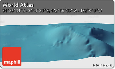 Satellite Panoramic Map of the Area around 31° 20' 36" S, 172° 28' 29" W