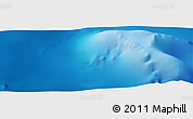 Shaded Relief Panoramic Map of the area around 31° 20' 36" S, 172° 28' 29" W