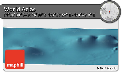 Satellite Panoramic Map of the Area around 31° 20' 36" S, 174° 19' 29" E