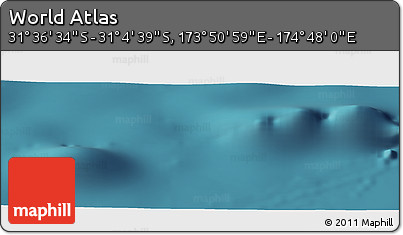 Satellite Panoramic Map of the Area around 31° 20' 36" S, 174° 19' 29" E