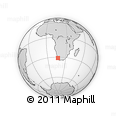 Outline Map of the Area around 31° 20' 36" S, 17° 4' 30" E, rectangular outline