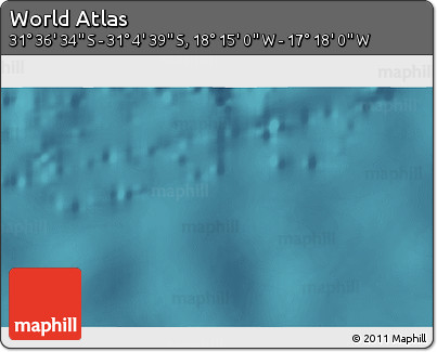 Satellite 3D Map of the Area around 31° 20' 36" S, 17° 46' 29" W