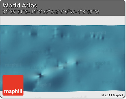 Satellite 3D Map of the Area around 31° 20' 36" S, 1° 37' 30" W