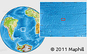 Physical Location Map of the area around 31° 20' 36" S, 22° 52' 30" W