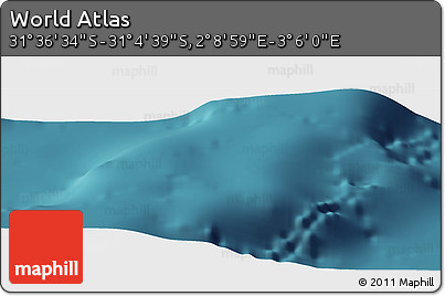 Satellite Panoramic Map of the Area around 31° 20' 36" S, 2° 37' 30" E