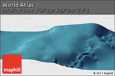 Satellite Panoramic Map of the Area around 31° 20' 36" S, 2° 37' 30" E