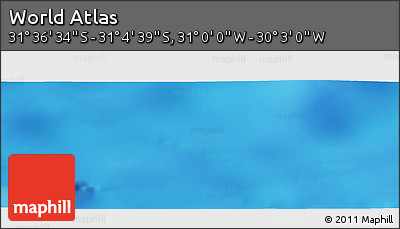 Physical Panoramic Map of the Area around 31° 20' 36" S, 30° 31' 29" W