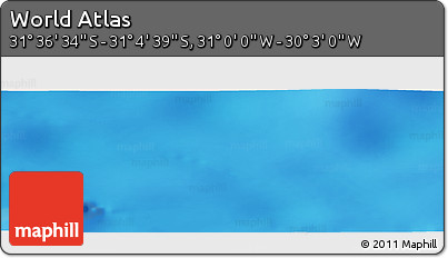 Physical Panoramic Map of the Area around 31° 20' 36" S, 30° 31' 29" W