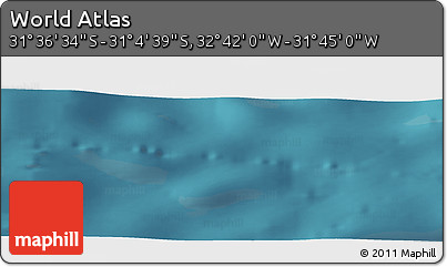 Satellite Panoramic Map of the Area around 31° 20' 36" S, 32° 13' 30" W