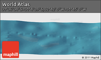 Satellite Panoramic Map of the Area around 31° 20' 36" S, 32° 13' 30" W