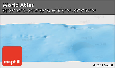 Physical Panoramic Map of the Area around 31° 20' 36" S, 35° 37' 30" W