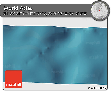 Satellite 3D Map of the Area around 31° 20' 36" S, 36° 37' 30" E